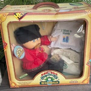 Vintage 1984 Coleco Cabbage Patch Kids World Traveler Doll – Russia edition NIB